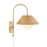 Laguna Rattan Weave Shade Wall Sconce