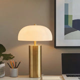 Nilo Table Lamp with Opaque Glass Shade