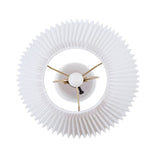 Veluna Textured Ceramic Table Lamp with Fluted Fabric Shade