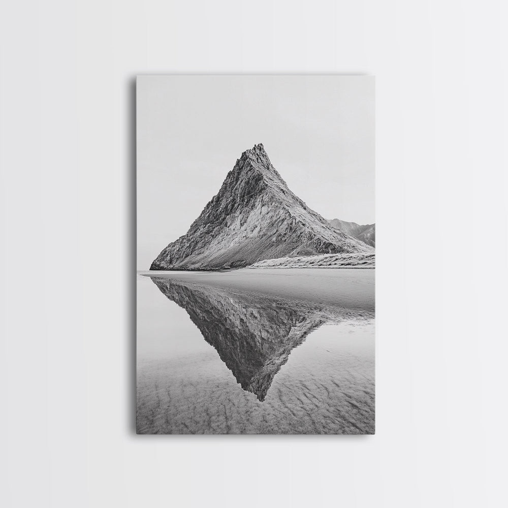 Mountain Mirror Canvas Wall Art