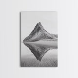 Mountain Mirror Canvas Wall Art