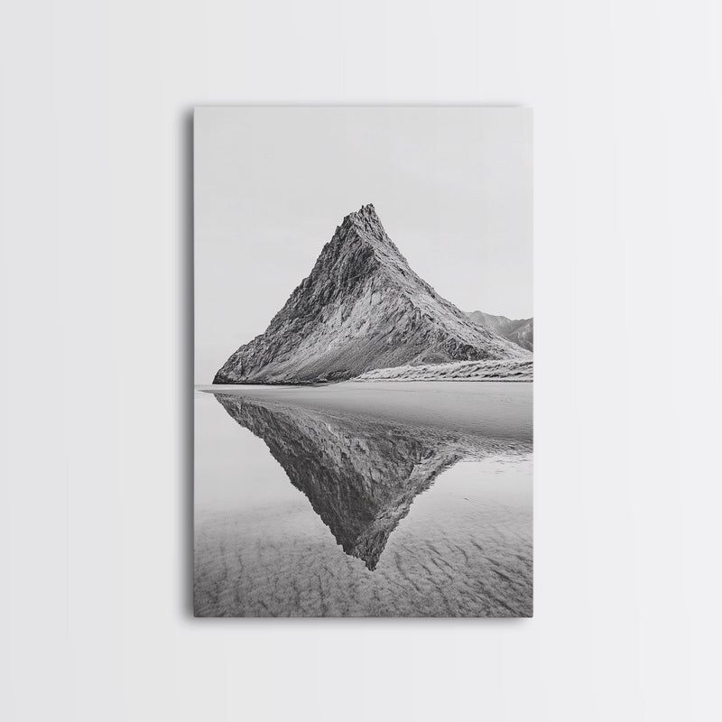 Mountain Mirror Canvas Wall Art