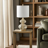 Ellipse Curved Gourd Glass Table Lamp Set