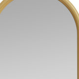64" Natural Solid Wood Arch Full Length Mirror
