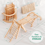 5-in-1 Montessori Climbing Set with Cushion