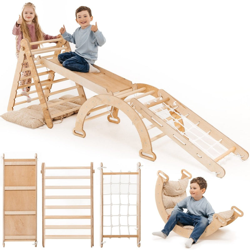 5-in-1 Montessori Climbing Set with Cushion