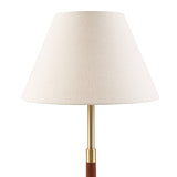 Verla Tapered Faux Wood Dimmable Floor Lamp