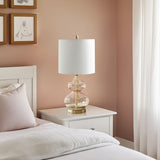 Ellipse Curved Gourd Glass Table Lamp Set
