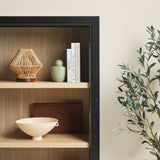 Modern Wood Open Bookshelf