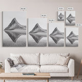 Mountain Mirror Canvas Wall Art