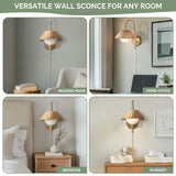 Laguna Rattan Weave Shade Wall Sconce