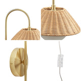 Laguna Rattan Weave Shade Wall Sconce