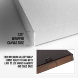 Black And White Textured Painting Canvas Wall Art