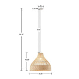 Wren Bell Shaped Bamboo Pendant