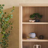 Modern Wood Open Bookshelf