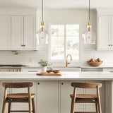 Auburn Bell Shaped Hanging Glass Pendant Light