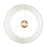 Vesta Dimmable Floor Lamp with Fabric Scalloped Shade