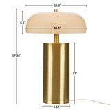 Nilo Table Lamp with Opaque Glass Shade