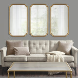 Adelaide Gold Scalloped Wood Wall Mirror
