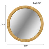 Nova Natural Rattan Wall Mirror
