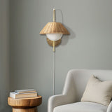 Laguna Rattan Weave Shade Wall Sconce