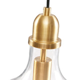 Auburn Bell Shaped Hanging Glass Pendant Light
