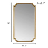 Adelaide Gold Scalloped Wood Wall Mirror