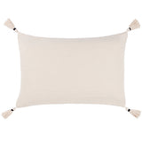 Caliche Textured Tasselled Cushion Natural
