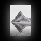 Mountain Mirror Canvas Wall Art