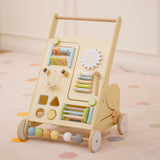 Wooden Baby Activity Walker with Sensory Play
