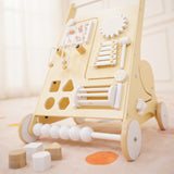 Wooden Baby Activity Walker with Sensory Play