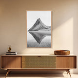 Mountain Mirror Canvas Wall Art