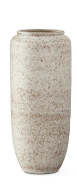Cream & Taupe Textured Ceramic Vase - Choose Size