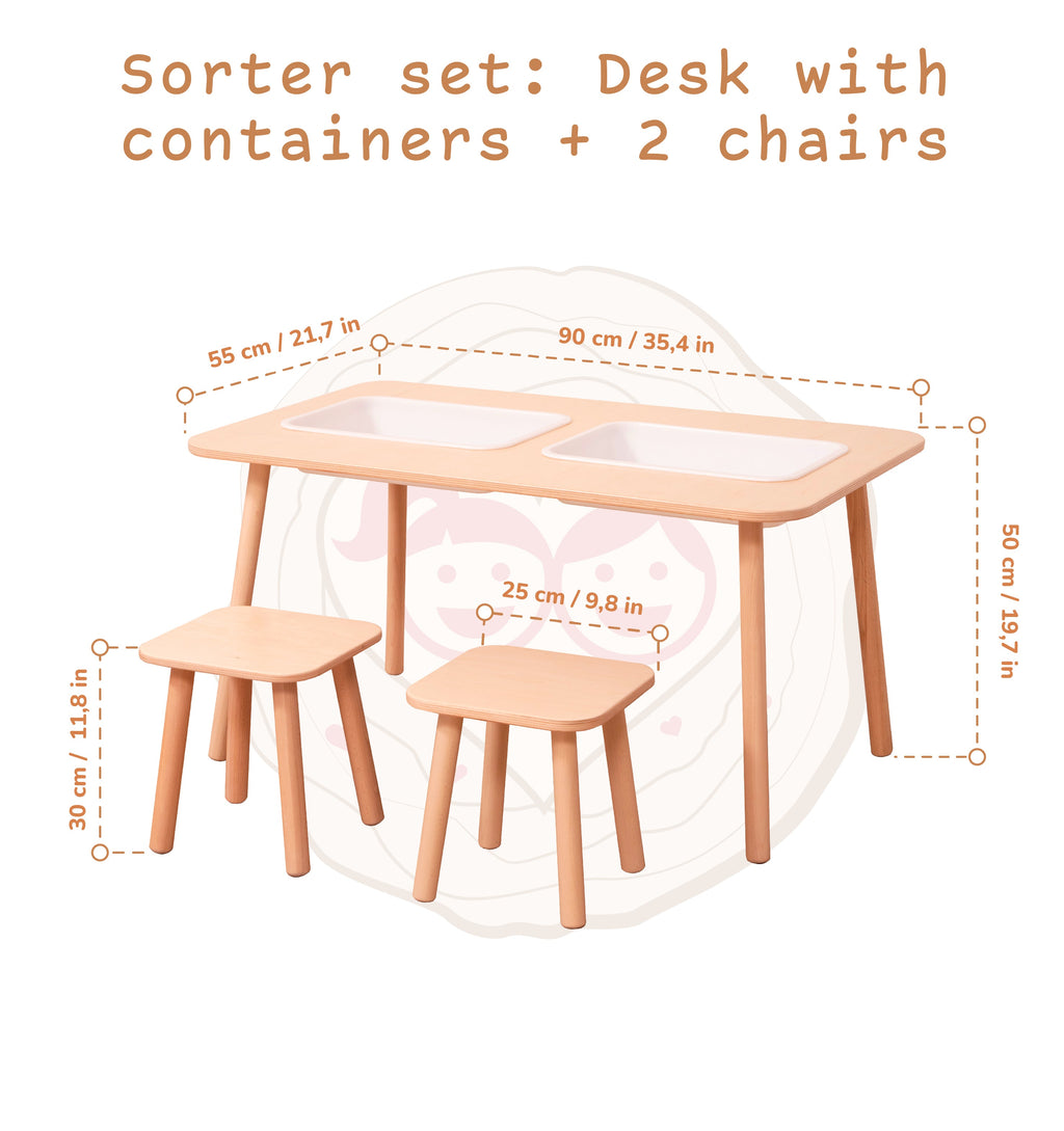 Montessori-Inspired Sensory Table Set