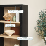 Modern Wood Open Bookshelf