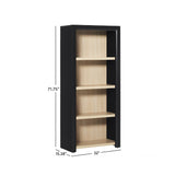Modern Wood Open Bookshelf