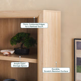 Modern Wood Open Bookshelf