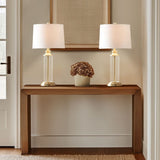 Clarity Glass Cylinder Table Lamp Set of 2