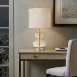 Ellipse Curved Gourd Glass Table Lamp Set