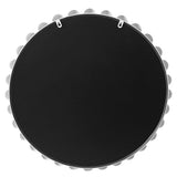 Marlowe 27" Medium Decorative Round Wall Mirror with Beaded Metal Frame