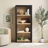 Modern Wood Open Bookshelf