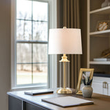 Clarity Glass Cylinder Table Lamp Set of 2