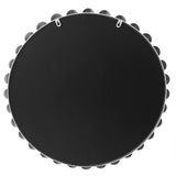 Marlowe 27" Medium Decorative Round Wall Mirror with Beaded Metal Frame