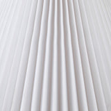Veluna Textured Ceramic Table Lamp with Fluted Fabric Shade