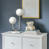 Zusa Metal 2-Light Globe Table Lamp