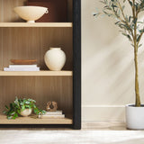 Modern Wood Open Bookshelf